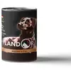 LANDOR Повноцінний збалансований вологий корм для собак всіх порід індичка з качкою 0,4 кг