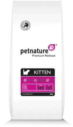 PET NATURE Сбалансированный сухой корм для котят 10 кг