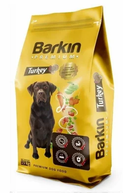BARKIN полнорационный сухой корм для взрослых собак всех пород с Индейкой 15 кг